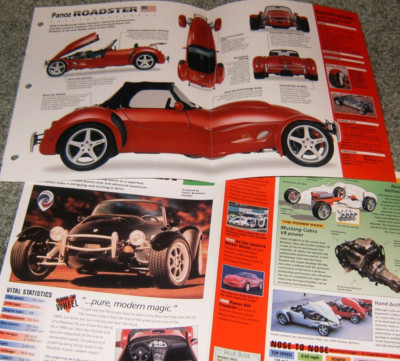 2-1997 PANOZ AIV ROADSTER SPECS INFO ORIGINAL POSTER BROCHURES AD 97 98 BROCHURE