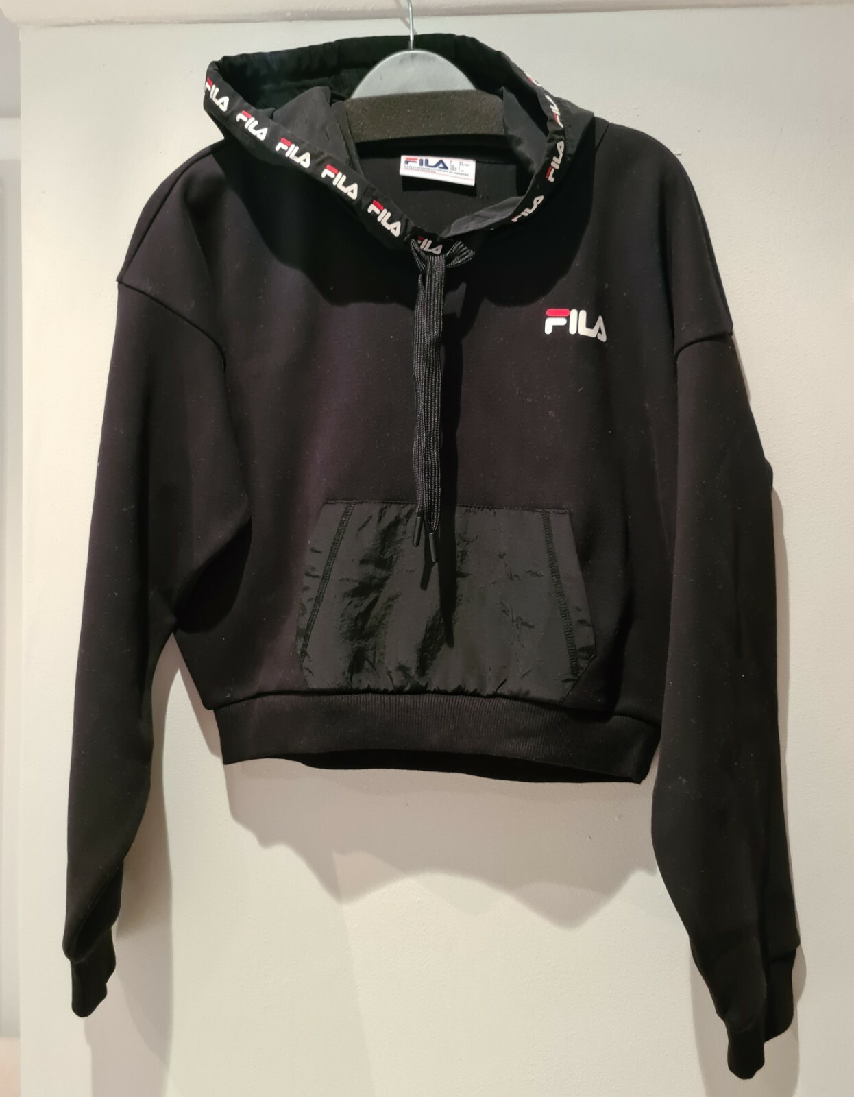 FILA felpa con cappuccio cropped donna taglia L