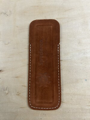Spyderco *Factory Second* Suede Leather Case for Pocket Stone / Knife Slip!