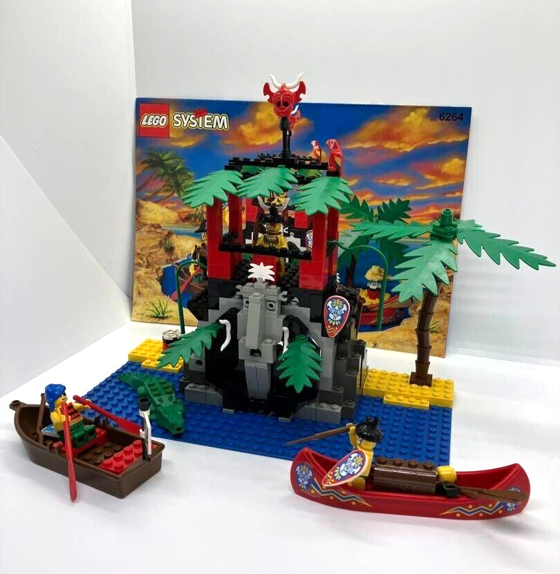 Lego Pirates Forbidden Cove 6264 in 1994 No Box w/Manual Used from