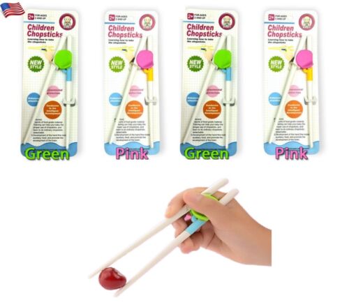 4 Pair Baby Eating Tool Helper Children Learning Chopstick Training Chopstick - Picture 1 of 11