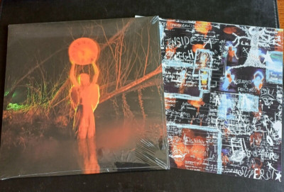 THE MYSTERINES AFRAID OF TOMORROWS UK ALT SLV LP & 7'' FLEXI AND LTD SIGNED PRINT