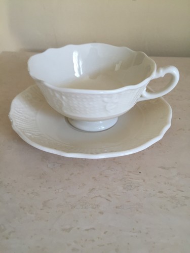Lenox WASHINGTON WAKEFIELD Footed Cup and Saucers ~ 1906-1930 ~ Green Mark - Picture 12 of 12