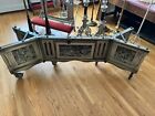 Vtg Funeral Folding Cart Trolley Coffin Stand Casket table Weber Sign Cemetery