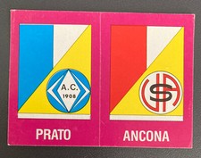 Scudetto PRATO e ANCONA Calciatori Euroflash 1986 - Con velina