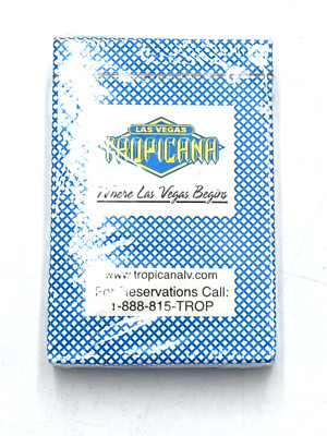 VINTAGE LAS VEGAS TROPICANA Poker Blackjack Playing Card  