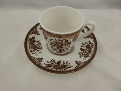 Old Gustavsberg Fasan Sweden Cup Saucer Brown Transferware | eBay