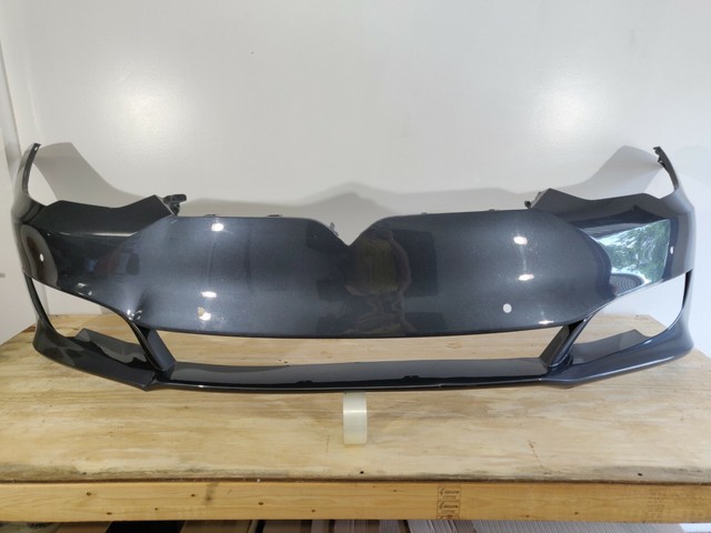 2016 2019 Tesla Model S Oem Front Bumper Cover Silver Facelift Pn 105637000f