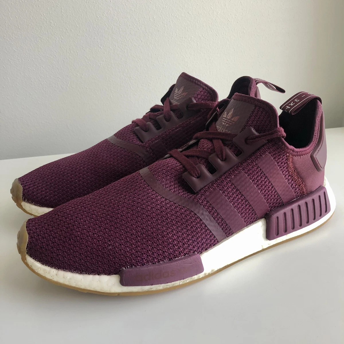 Adidas Nmd R1 Maroon Gum Collegiate Burgundy EG2937 Mens 13 |