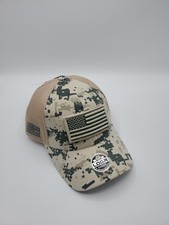 Camouflage Constructed Trucker Special USA Flag Patch Baseball Cap