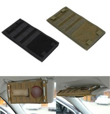 Large Tactical Vehicle Panel Organizer Pouch MOLLE Car Sun Visor Holder Bag Case