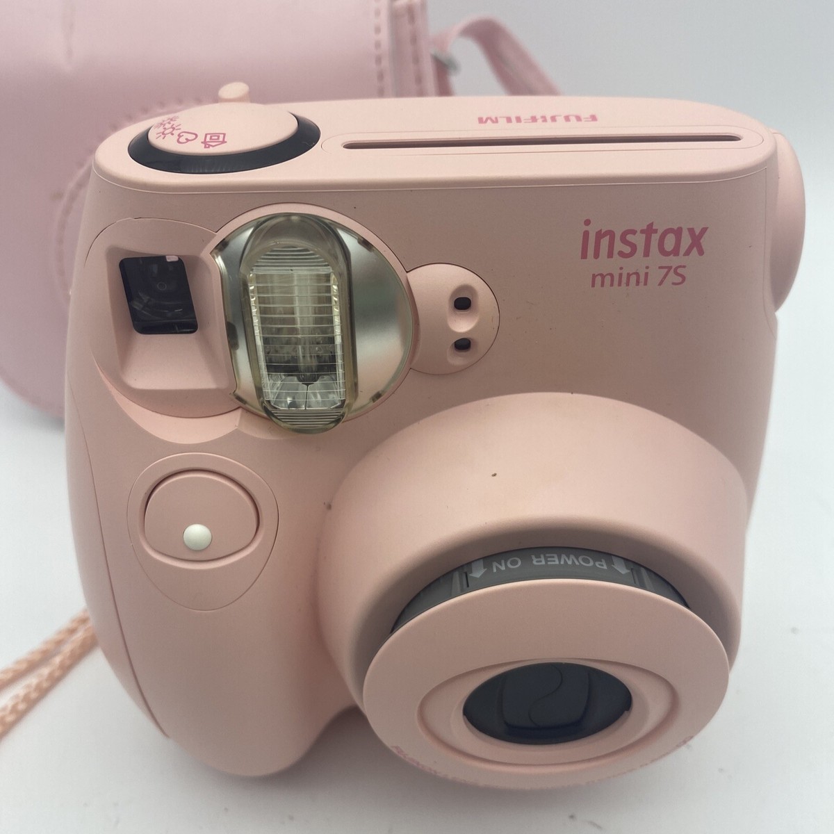 FUJIFILM - Mini 7s Pastel Pink Instax Instant Camera w/ Carrying