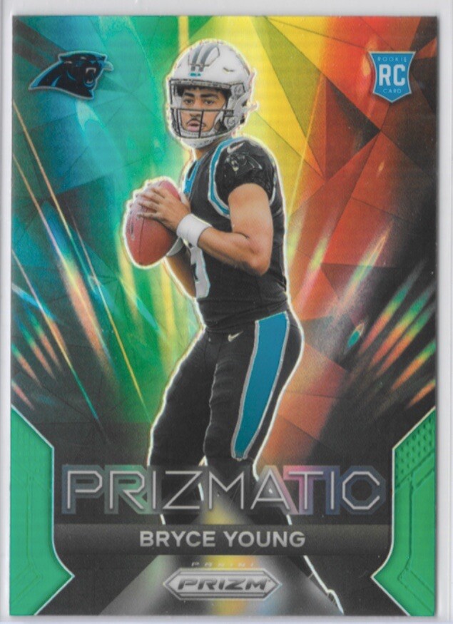 2023 Panini Prizm - Prizmatic Green Prizm #4 Bryce Young (RC)