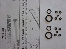 Smith  Wesson 78G 79G TWO O-Ring Seal Kits  Exploded View / Parts List  Guide