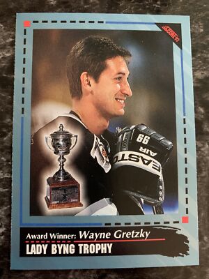 wayne gretzky 1991 Score Award Winner Lady Byng Trophy  #525