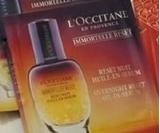 L'Occitane Immortelle Overnight Reset Oil-in-Serum Foil Trial Packette NEW