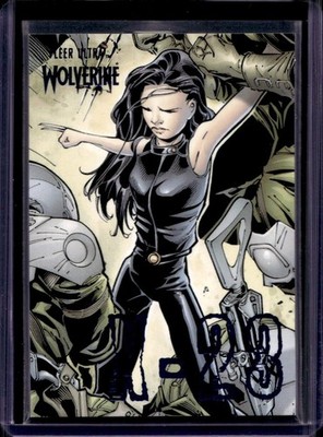 X-23 2023 Fleer Ultra Marvel Wolverine #X-4 Blue Foil /181