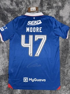 MAGLIA UFFICIALE FIRMATA RANGERS FC 25/26 MIKEY MOORE TOTTENHAM SPURS PROOF