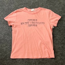 MOTHER The Lil Goodie Goodie Graphic Tee Women's Size S Orange