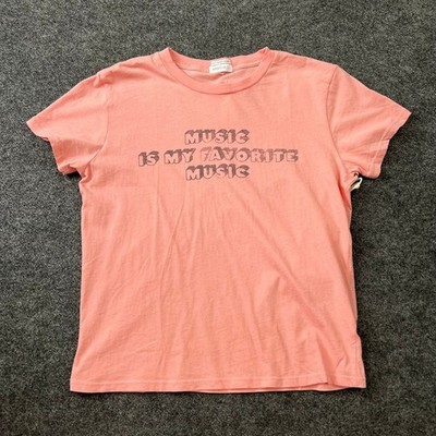 MOTHER The Lil Goodie Goodie Graphic Tee Women's Size S Orange