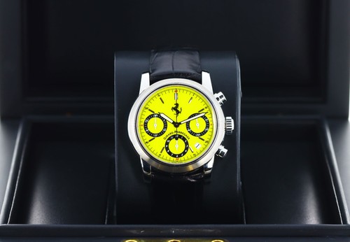 Girard-Perregaux Ferrari Chronograph, Yellow 'Modena' Dial -Stainless Steel 8020