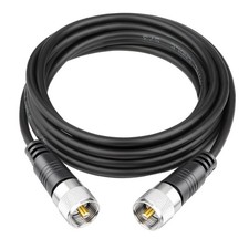 RG58 Silver PL259 UHF Male to PL259 UHF Male Coax RF Cable USA Lot