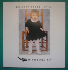 Minnowknits Holiday Dress 131 Quick Knit Pattern Age 6 months - 6 years