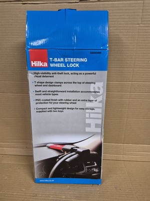#ad Hilka 83550466 T Bar Steering Wheel Lock Red amp; Black GBP 20.00
