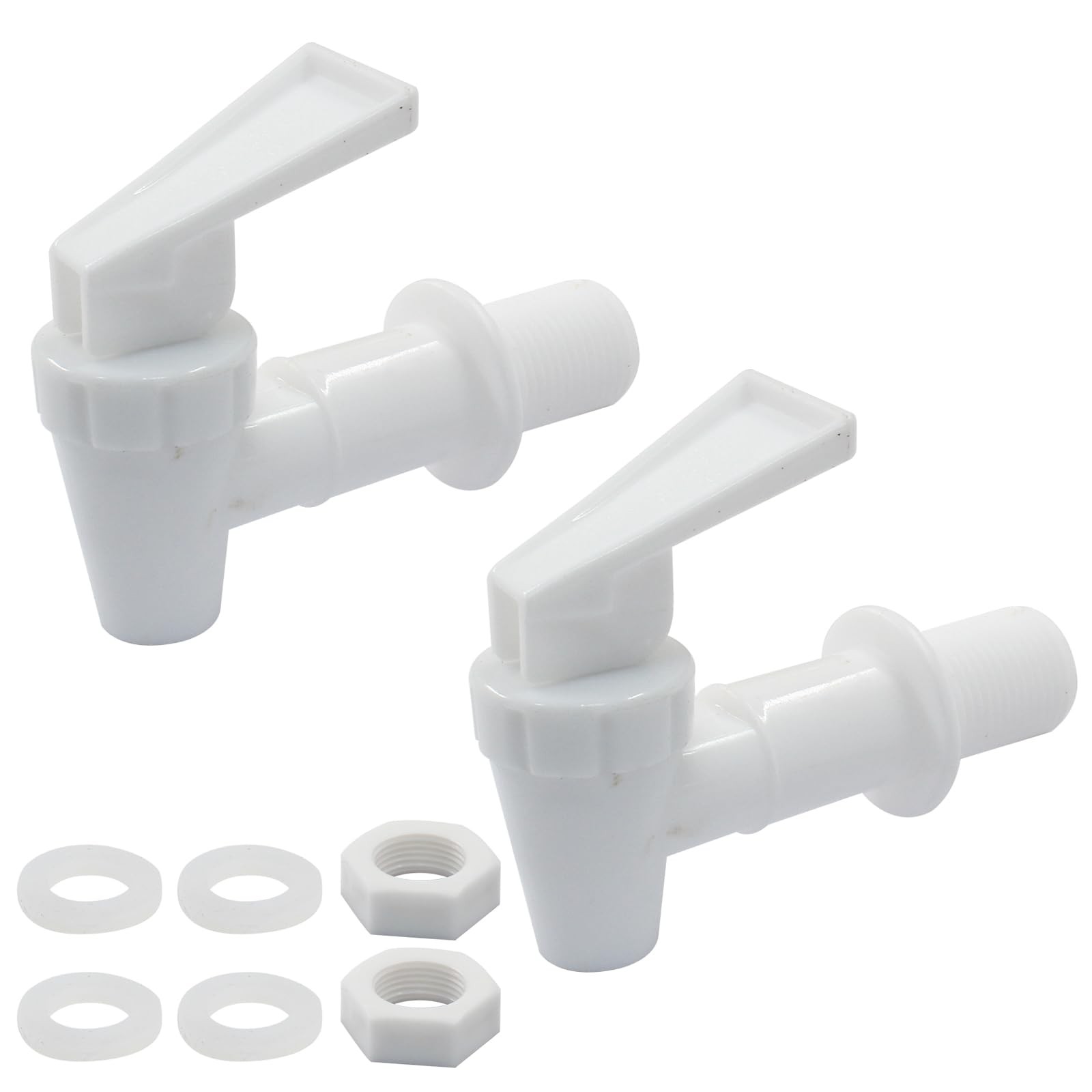 Faucet, Plastic Water Dispenser Tap Set, White