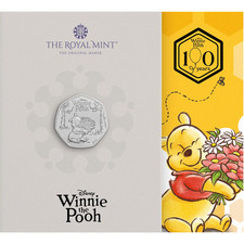 2026 United Kingdom 50p BU Coin - Winnie the Pooh 100 Years: KINDNESS - Issue 1