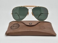 Ray-Ban B L L2112 Outdoorsman II Arista Gold Frame G-15 Lens Aviator Sunglasses