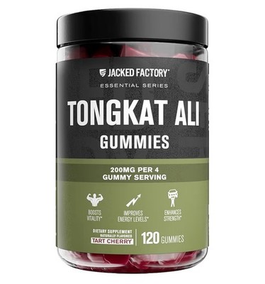 J Factory Tongkat Al Gummies 100:1 Tongkat-Al  Eurycoma Longifolia 120 Gummies