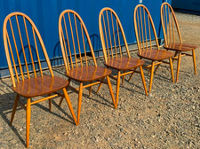 5 Ercol 365 Quaker Dining Chairs Mid Century Retro Vintage FREE DELIVERY🚚🚚🚚🚚