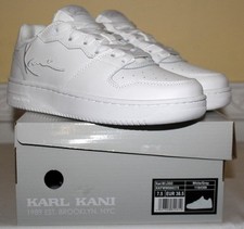 Womens KARL KANI Athletic Shoes 89 LOGO WHITE Sneakers Sz 7.5 Streetwear Fashion