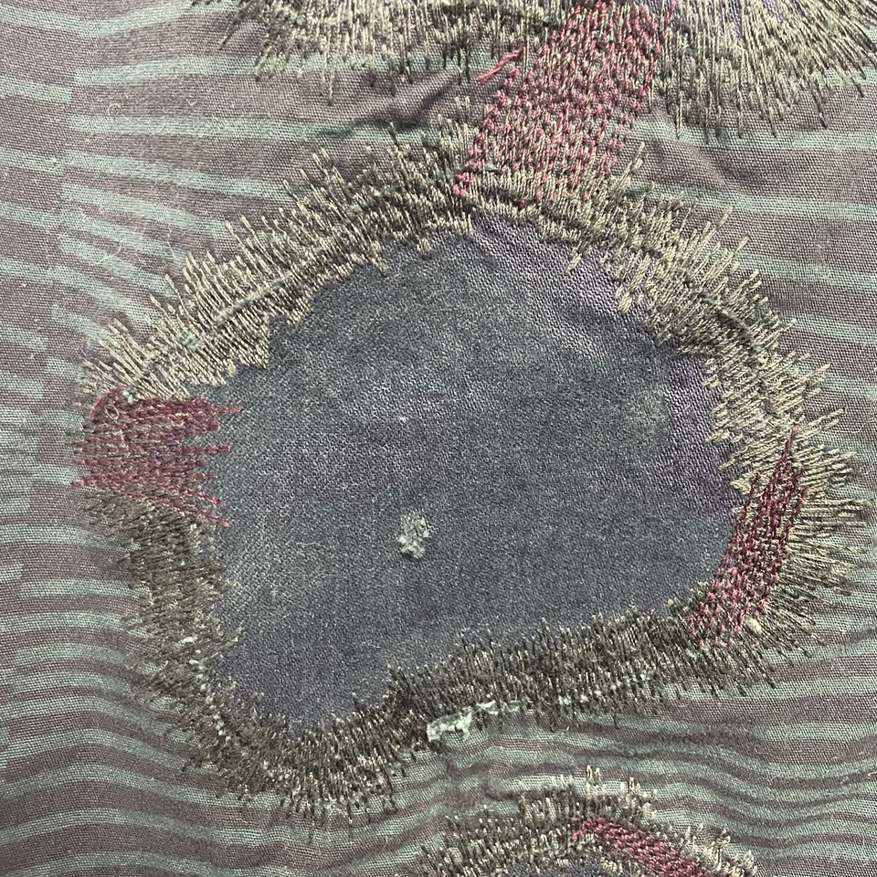 Maxi falda china vintage Y2K Custo Barcelona envejecida tiro bajo rayas verdes XS Foto 3 de 4