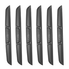6pcs Car Door Edge Guards Protectors PU Side Doors Edge Trim Strip Black