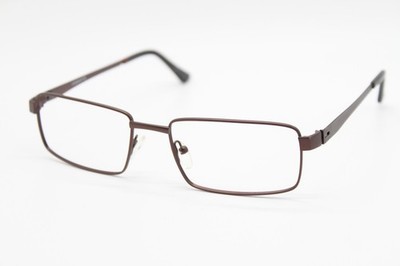 NEW VISION'S VI230 DARK BROWN TORT TIPS AUTHENTIC DESIGNER EYEGLASSES 55-19