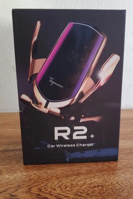 R2 Wireless Car Charger Automatic Qi Smart Sensor Phone Holder USB Cable & Click