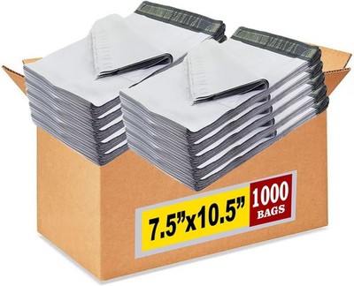 iMBAPrice 1000 7.5x10.5 White Poly MAILERS ENVELOPES Bags 7.5 x 10.5