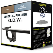Starre Anhängerkupplung für VW Käfer 06.1967-12.2003 G.D.W. NEU