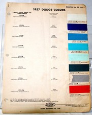 1957 Dodgedodge Truck Exterior Color Samples 680 1957 Dodgedodge Truck Exterior Color Samples 680