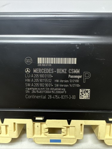 MODULE DE COMMANDE SIÈGE AVANT GAUCHE MERCEDES BENZ CLASSE C W205 2016 A2059005222 - Photo 2/6