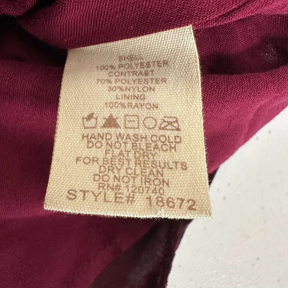 Mystree Women Top Size S Burnout Velvet High Neck Boho Whimsigoth Romantic Artsy - Image 4 of 4