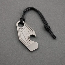 NEW! Nice Guy Machine Co. Return to Home V2 Fob, Titanium Beadblasted, USA Made