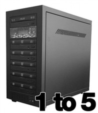 DVD Duplicator built-in 24X Burner 1 to 5 