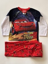 Disney Pixar Lightning McQueen Size 4T Pajama Set Preloved Flame Resistant 
