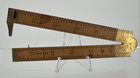 STANLEY NO 36 1/2L TWO FOOT FOLDING BOXWOOD CALIPER RULE VINTAGE ANTIQUE 2 FOLD — photo 5