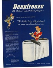 1946 Deepfreeze Home Freezer art Vintage Print Ad
