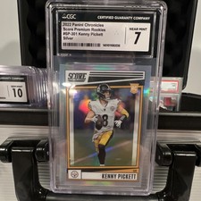 Panini 2022 Chronicles Kenny Pickett Steelers Rookie Silver CGC 7 SP-301