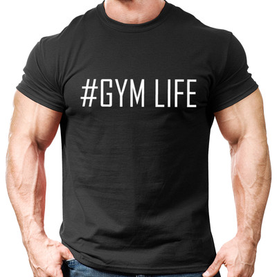 #GYM LIFE Gym T-Shirt Herren Gym Kleidung Training Trainingsweste Bodybuilding Top